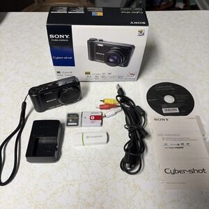 Sony Cyber-shot DSC-HX5V 10.2MP Zoom 10x Digital Camera W/ Box & Extras Working